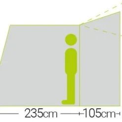 Quest Falcon 300 High Poled Drive Away Awning -UK Outdoor Equipment Sales 2024 quest falcon 300 poled drive away awning high 3