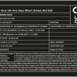 Outwell Rukutu Stove -UK Outdoor Equipment Sales 2024 rukutu 4