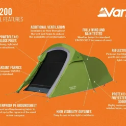 Vango Soul 200 Tent -UK Outdoor Equipment Sales 2024 soul 200 infographic lr