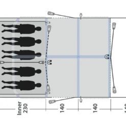 Outwell Springville 5SA Package -UK Outdoor Equipment Sales 2024 springville 5sa floorplan 2