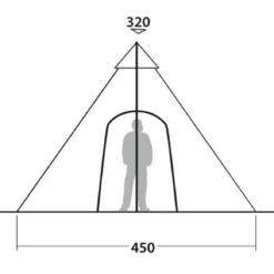 Robens Kiowa Tipi Tent -UK Outdoor Equipment Sales 2024 standing head height