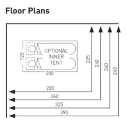 Sunncamp Swift Air 390 SC Caravan Awning 23 Sunncamp Swift Air 390 SC Caravan Awning -UK Outdoor Equipment Sales 2024 swift air sc 390 325 260 220 floor plan 1