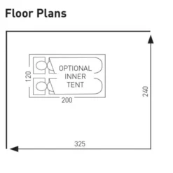 Sunncamp Dash 325 Air SC Caravan Awning -UK Outdoor Equipment Sales 2024 swift deluxe sc 325 floor plan