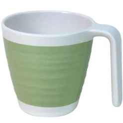 Outdoor Revolution Premium 4pc Melamine Pastel Lime Mug Set
