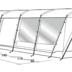 Outwell Vermont 7PE Tent Package -UK Outdoor Equipment Sales 2024 vermont 7pe dimensions 1