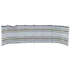 Blue Diamond 9 Pole Sand/Grey Contemporary Stripe Windbreak