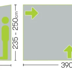 Quest Falcon Air 390 Porch Awning -UK Outdoor Equipment Sales 2024 westfield falcon 390 dimensions image