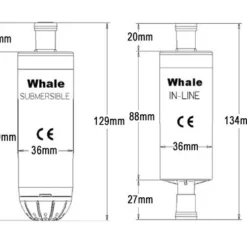 Whale Hi-Flow Submersible Pump - GP1652 -UK Outdoor Equipment Sales 2024 whale premium sub pump diagram 1