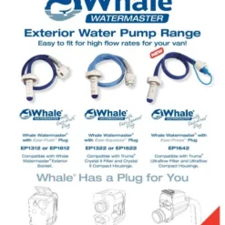 Whale Watermaster EP1612 High Flow Pump -UK Outdoor Equipment Sales 2024 whalewatermasterpumprange 0414 page 001