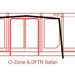 Outdoor Revolution Ozone 6.0 XTR Safari Side Sun Wing -UK Outdoor Equipment Sales 2024 xtr safari 2